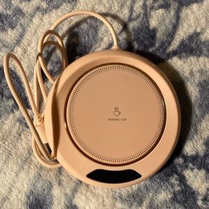 EUC coffee warmer light pink